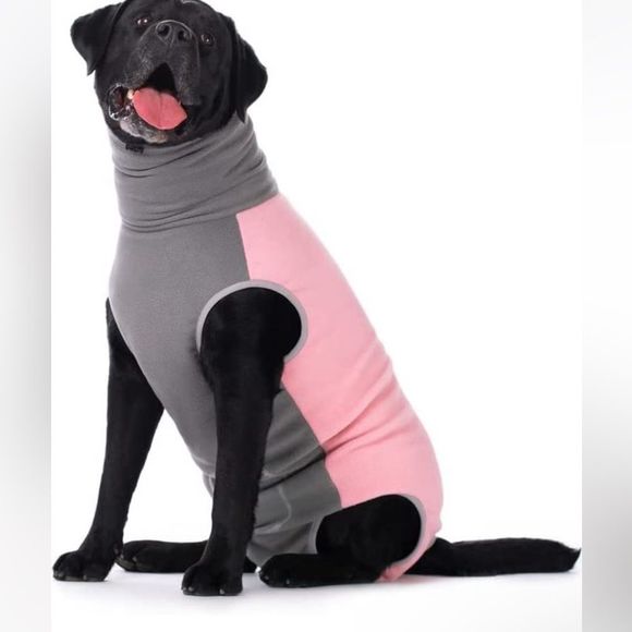 Dog Winter Jacket Polar Fleece Pet Warm Vest Medium Large Dogs Walking - Picture 5 of 7